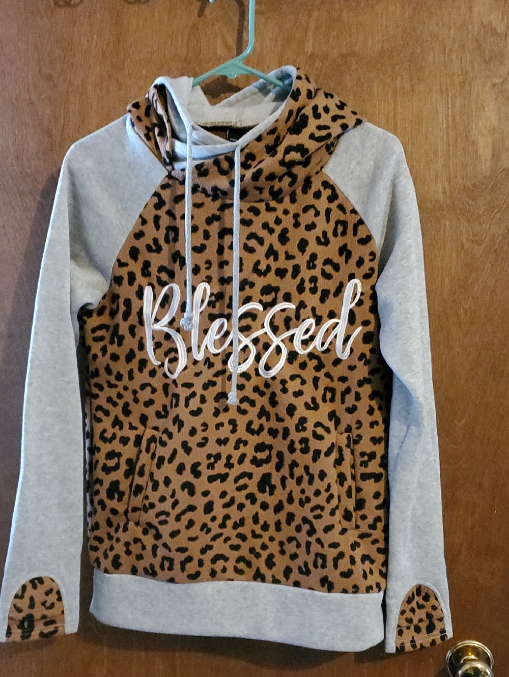 Leopard Print Blessed Hoodie